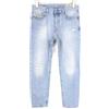 DIESEL Mharky 080AF Jeans Da Uomo W29/L30 Slim-Skinny Distressed Blu 100% Cotone