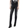 DIESEL Grupee 0676N Jeans Donna Super Slim Skinny W25 L32 Stretch Grigio
