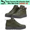 Puma Tarrenz SB 3 Puretex Dark Olive Olive Drab 393930-03 taglia uomo