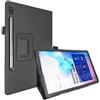 Lobwerk Cover Nero Per Samsung Galaxy Tab S6 SM-T860 10.5 Etui Smart Stand In Similpelle