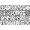 WALPLUS Purbeck Stone Tile Wall Stickers autoadesivi Peel And Stick Piastrelle cucina bagno Backsplash Splashback Pittura per piastrelle fai da te Wall Tile sticker - 15 cm x 15 cm - 24 pezzi