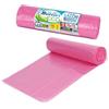 Bottari Italy Bottari Sacchi Immondizia 110L 70x110 cm con Laccetti di Chiusura, Rosa, Raccolta Differenziata Secco, Sacchi per Spazzatura Resistenti e Riciclati, 1 Rotolo da 10 Pezzi