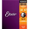 Elixir Corde Chitarra Acustica ELIXIR 16002 Nanoweb Phosphor Bronze 10-47 NUOVE