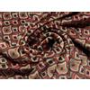 CRS Fur Fabrics Double Sided Super Morbido Tenero Pile Tessuto Stoffa Rétro Squeres Rosso Scuro