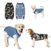 HYLYUN 2x Tuta cane cani x il recupero post operatorio per prevenire leccarsi 3XL blu