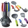 ALPINA Set Da Cucina 7PZ Mestolo Spatola Cucchiaio Spaghetti Schiumaiola Siviera Alpina