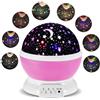 Semaforo per bambini proiezione a LED - Lampada rosa rotante 360°