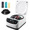 VEVOR Centrifuga da Laboratorio Elettrica 100-2100 xg RCF con Rotore per Provette da 2/5/10/15/50 ml, Velocità Regolabile da 500 a 4000 Giri/min, Bassa Rumorosità per Esperimenti di Laboratorio
