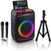 Extreme Sound CASSA PORTATILE Ricaricabile AMPLIFICATA BLUETOOTH RADIO FM USB SUB 21cm KIT