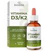 Bandini® Vitamina D3 K2 Gocce in Olio Extra Vergine di Oliva EVO Vitamine D
