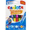 CARIOCA Scatola di 6 tempere solide in barra, mod. Temperello 12 témperas multicolore