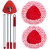 Superabound 2 pezzi di ricambio rotomop mocio rotante per Vileda Turbo Mop, 3 in 1 mocho con