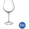 Bormioli rocco 12x Calici In Vetro Trasparente Premium 4 Per Nebbiolo Cl67