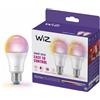 WiZ Lampadina smart LED A60 E27 | Luce bianca e colorata, 100 W, 1521 lm, 2200-6