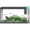 Sicce Moby Dick 60 Nero Acquario Completo 58L LED Filtro Shark Riscaldatore Kit.