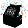 Does not apply Scatola Regalo Esplosiva Coriandoli Compleanno (Nera Premium) Birthday 18,5 X 14