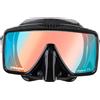 Cressi dal 1946 - SF1 & Dry Combo - Set Maschera Frameless Squadrata con Lente Temperata & Snorkel Dry Ideale per Immersioni Apnea e Snorkeling, Nero_Lente Chiara, Taglia Unica Adulti