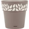 Stefanplast Vaso Cloe Con Riserva In Polipropilene, 30Cm, Tortora