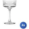 Pasabanche 4x Calici In Vetro Trasparente, Elysia, Per Champagne, 26Cl