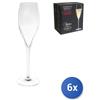 Bormioli luigi 6x Calici In Vetro Trasparente Atelier Per Prosecco 27Cl