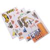 4 Pcs Vetrofania Di Ingegneria Adesivi Gel Per Finestre Statici Auto