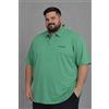 P Club Polo Uomo Manica Corta 4xl 5xl Verde T shirt Taglie Forti Maglietta a 3 bottoni