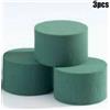 3pcs Rotondo Floreale Bagnato Schiuma/Cilindri Fiori Freschi Spugna/Spugna