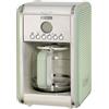 Ariete Macchina caffe americano 1342 filtro Vintage verde 12 tazze