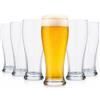 ALPINA Set 6 Bicchieri da Birra 145 Ml Bicchiere Lungo per Bevande 7x20 cm in Vetro
