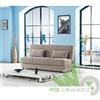 DIVANO 3 POSTI 190x81x90 CM CON CONTENITORE PRONTO LETTO 1 PIAZZA TESSUTO BEIGE