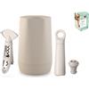 Vacuvin Vacu Vin Set vino Host 4 pezzi colore sabbia