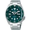 SEIKO 5 Sports SRPD61K1 Orologio Uomo Automatico 100m Acciaio Quadrante Verde