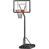 HOMCOM Canestro Basket Adulti in Acciaio con Altezza Regolabile 302-352cm Nero