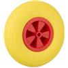 Relaxdays Ruota per Carriola 3.50-6, Gomma Piena, Cerchione Plastica,