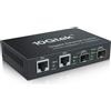10Gtek 4-Port Gigabit Ethernet Fiber Switch, with Two SFP Slots (1000M), Without