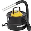 POWERPLUS Power Plus Aspirapolvere per Cenere, collettore di Polvere, Adatto per Forno, Camino 1000 W 15 Litri, Nero, 0