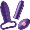 Femme Funn Femmefunn Versa With P Sleeve Vibratori proiettile anali Dark Purple One Size