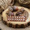 1pc Fence Wood Styled Flowerpot Disposition Flower Pot (marrone chiaro)