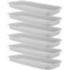 6 Pcs Vaschetta Plastica Vassoio Rettangolare Per Piante Vaso Di Drenaggio
