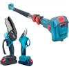 Cecaro Group - Kit Potatura Mini Motosega e Forbice a Batteria Asta Telescopica