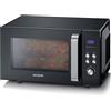 SEVERIN MW7763 Forno a microonde 2 in 1 con fondo in ceramica e grill, capacità