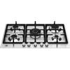 La Germania Piano Cottura 5 Fuochi a Gas Larghezza 75 cm Acciaio Inox P755CLAGX La Germania