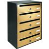ALUBOX CASSETTA POSTALE ALUBOX CUBO/R 5 38,5X25X53 ORO- ALUBOX- 1,0 pz