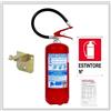 Estintore a Polvere Kg 6, Certificato, Fornito Di Staffa + Cartello + Tagliando