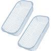 2 Pcs Cesto Portaoggetti in Filo Metallico Organizzatore Per Scaffale Dispensa