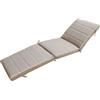 DecHome Cuscino King Lettino in Poliestere cm 185x57 Tortora CU805758 Magazzini Cosma