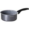 Aeternum, Trudi Revolution, Casseruola Antiaderente 1 Manico, Diametro 16 cm, Adatta all'induzione, Alluminio, Grigio