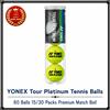 YONEX Tour Platinum Palline da Tennis 60 Palline 15/30 Confezioni Premium Mat...