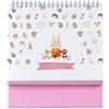 LINA OFFICINE GRAFICHE CREATIVE Porta Foto Nascita Bambina, Formato Calendario a Spirale, Rosa, 20x18 cm, Tema Animali