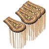4 Pcs Fringed Shoulder Board Chain Pads Distintivo Da Spalla Uniforme